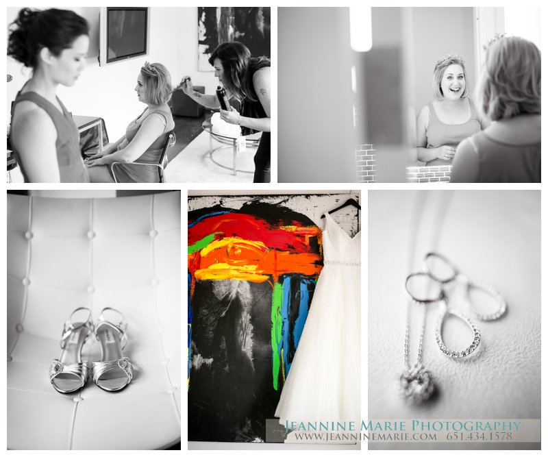 Le Méridien Chambers, pink wedding, bride, getting ready, Minneapolis hotels, Minneapolis wedding photographer