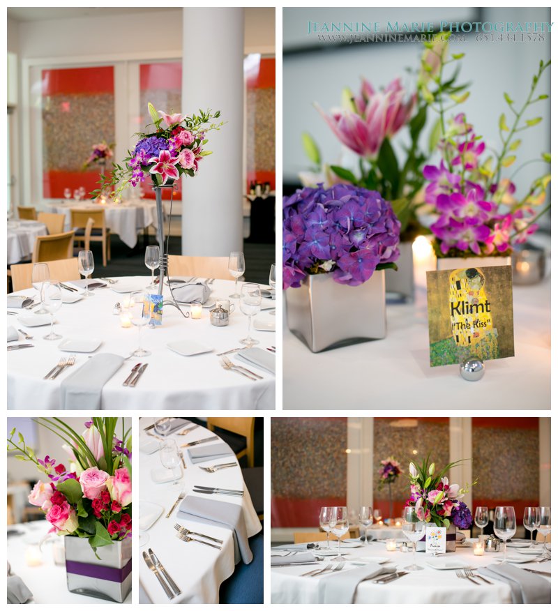 Le Méridien Chambers. Minneapolis weddings, flowers, centerpieces, guest tables, flowers