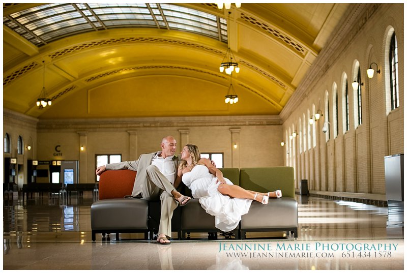 Christos Union Depot wedding, bride, groom, weddings, couch, union depot station, St. Paul wedding photographer, Twin Cities wedding photographer