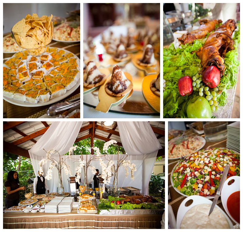 Dominican Republic Wedding, wedding, wedding food, tropical wedding, food, food table, reception