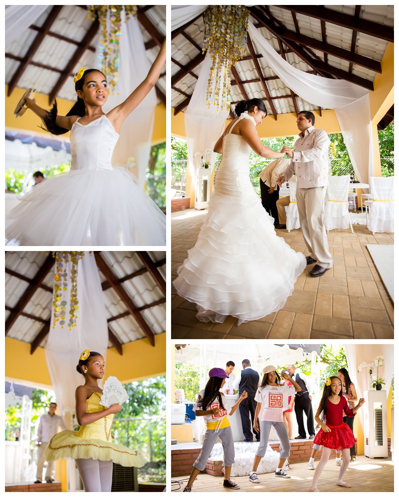 Dominican Republic Wedding, yellow and white wedding, weddings, reception, dance, bride, groom