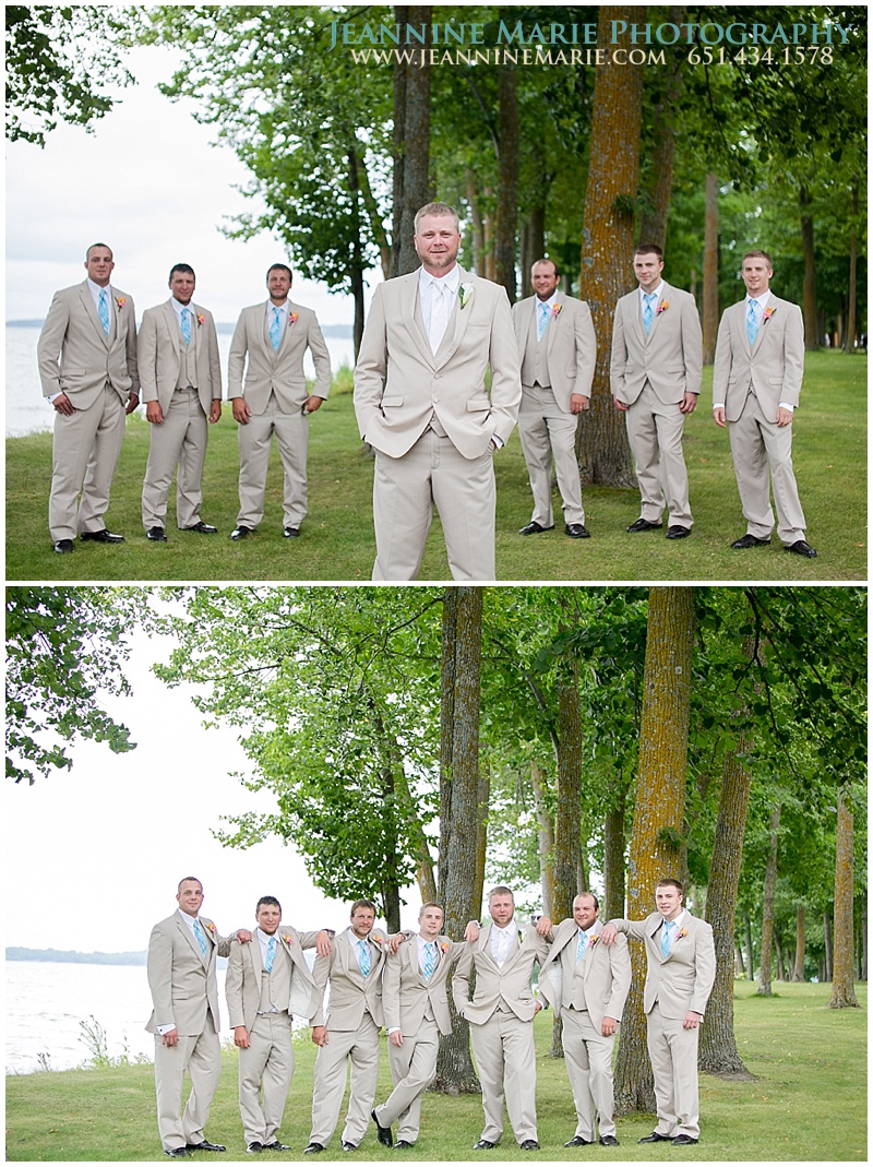 groomsmen poses, Walker Minnesota Wedding, Walker Wedding Venues, Horseshoe Bay Resort, Twin Cities wedding photographer, Jeannine Marie Photography