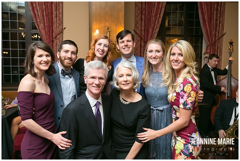 Minneapolis Club, family, portrait, bride, groom, adults, kids, group, poses