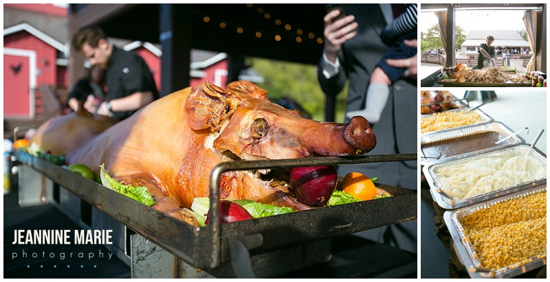 Hope Glen Farm, This Little Piggy, weddings, wedding food, wedding caterer, pig roast, food