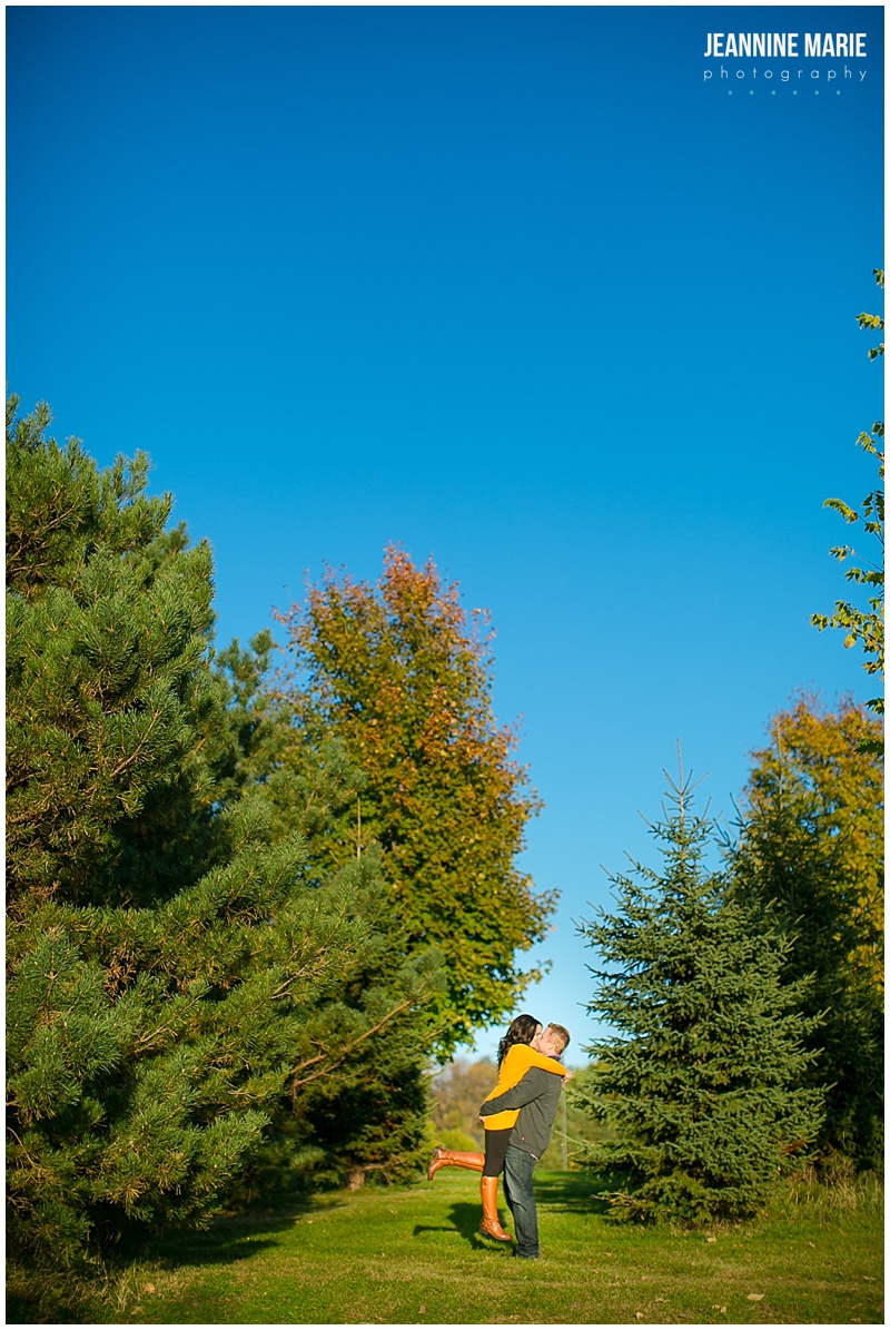 Jacques Barn, Twin Cities, engagement session, trees, skies