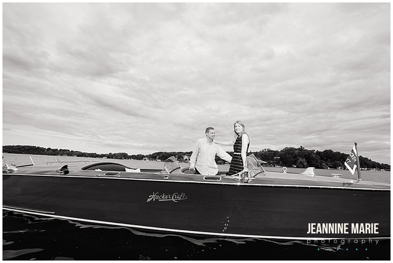 Lake Minnetonka, lake engagement shoot, boat engagement shoot, boat, lake, couple, poses