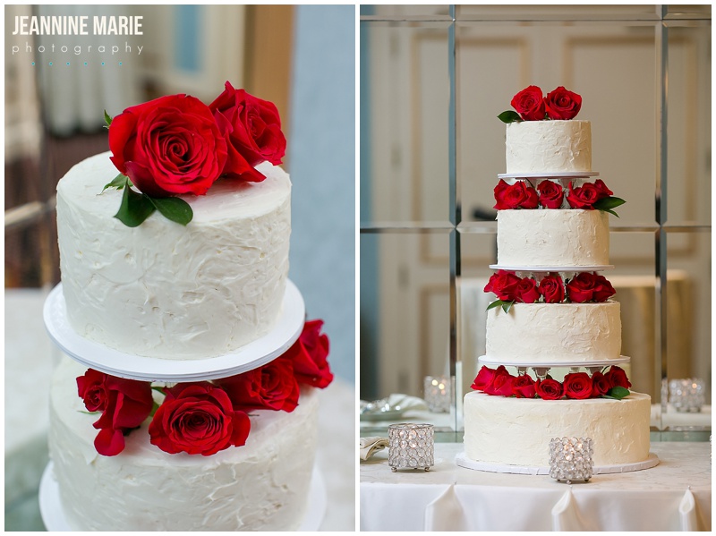 Saint Paul Hotel, Buttercream, cake, wedding, dessert, tier cake, red roses, cake topper, cake design