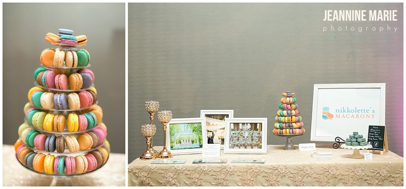 Nikkolette's Macarons, Hyatt Regency Bloomington, hotel wedding, wedding favors, wedding desserts