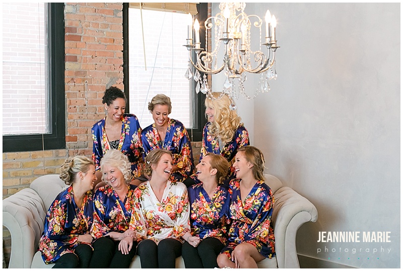 bride, bridesmaids, wedding, wedding day, getting ready, Jeannine Marie Photography, MInneapolis Event Center