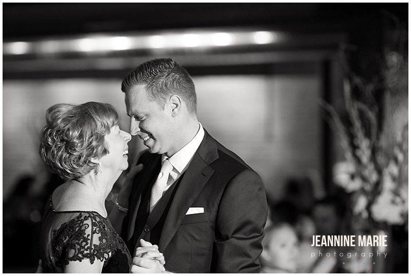 groom, mother son dance, wedding, wedding reception, Minneapolis Event Center