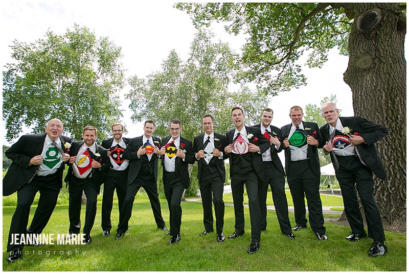 Majestic Oaks Golf Club, superhero shirts, groomsmen, wedding