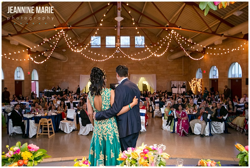 Harriet Island Pavilion, Hindu wedding, Indian wedding, bride, groom, wedding reception, wedding decor