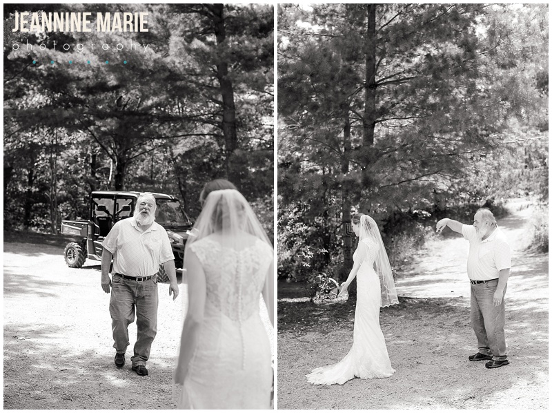 BWB Ranch, wedding, father of the bride, first look, bride, wedding