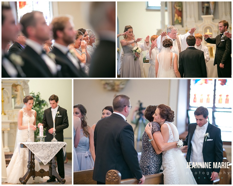 bride, groom, wedding, wedding gown, wedding dress, groom attire, church wedding, wedding ceremony, Minnesota wedding, New Prague wedding