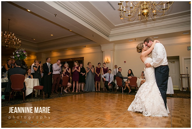 Wayzata Country Club, Minnesota wedding, wedding, wedding reception, first dance, bride, groom