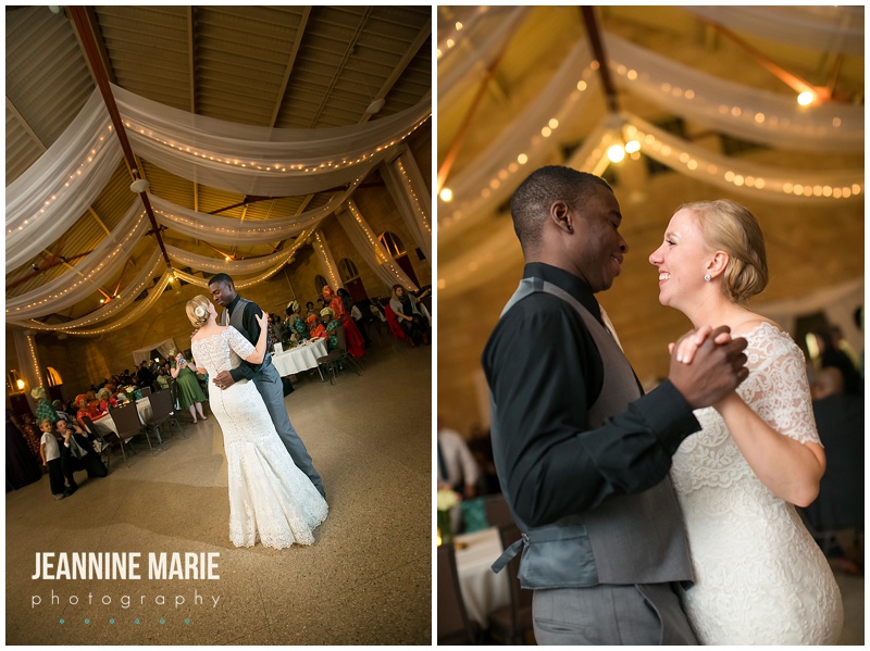 Harriet Island Pavilion, wedding, fall wedding, wedding reception, bride, groom, first dance, wedding dance, wedding gown, wedding dress