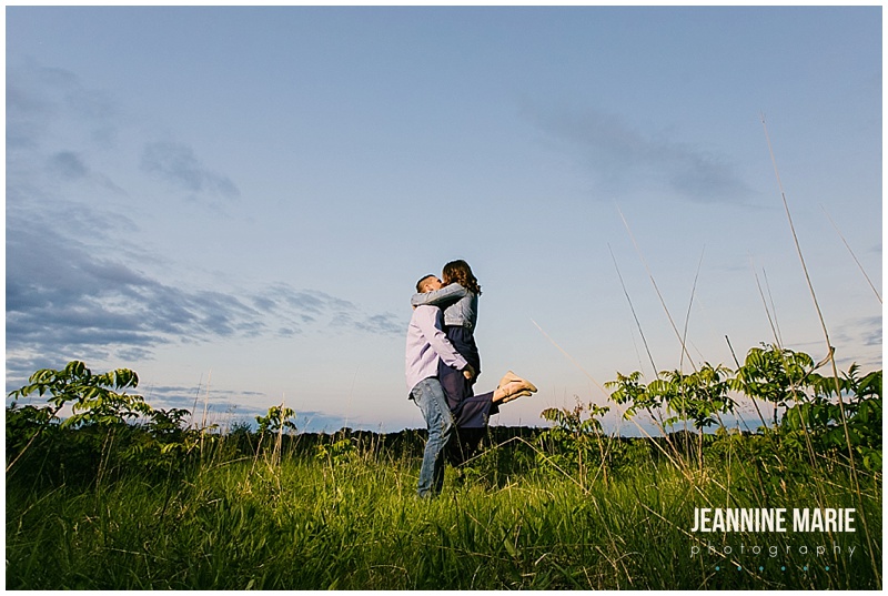 rustic engagement session, engaged, engagement session, Minneapolis engagement photographer, Minnesota engagement photographer, engagement session, fields, sun, outdoor engagement session, Minnesota engagement session, summer engagement session, Jeannine Marie Photography, engagement photographer, sky, clouds, couple, couple poses