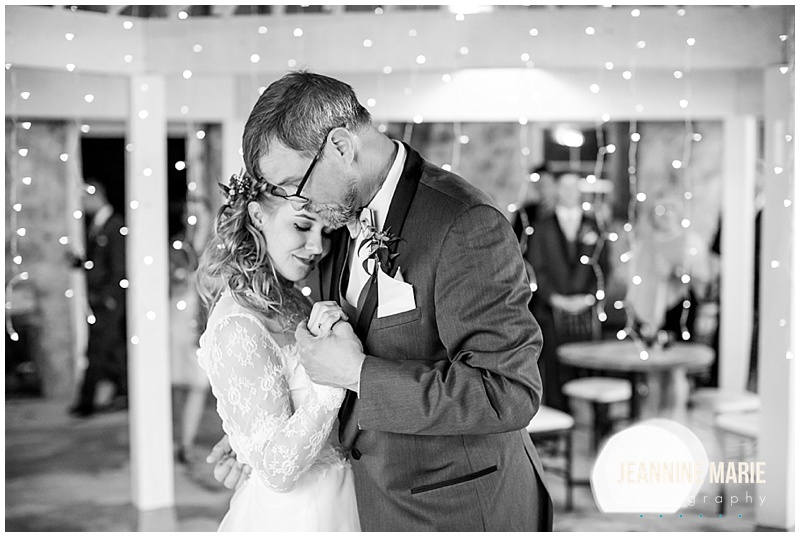 bride, father of the bride, father daughter dance, barn wedding reception, string lights, The Round Barn, Jeannine Marie Photography, Minnesota wedding photographer, Saint Paul wedding photographer, barn wedding, farm wedding, rustic wedding, Minnesota barn wedding, Minnesota farm wedding, vintage wedding gown, vintage wedding, Heather Rosales, Artemisia Studios, A'Britin Catering, Valley Pastries, Midwest Sound, Roadkill, Liana Harding, Katie Brown Studios, JenMar Creations, DSW, ShowMeYourMumu, Savvi Formalwear, Minnesota Coaches, wedding inspiration, Minnesota wedding, Round Barn Farm wedding photographer, outdoor wedding, field wedding, September wedding, Minnesota Bride, Midwest Bride