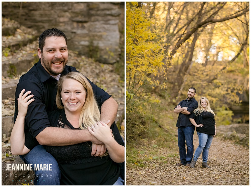 Hidden Falls, engaged, engagement session, fall engagement, fall engagement session, fall engagement outfits, Minneapolis engagement, Minnesota engagement, Twin Cities engagement, Jeannine Marie Photography, Saint Paul engagement photographer, Minneapolis engagement photographer