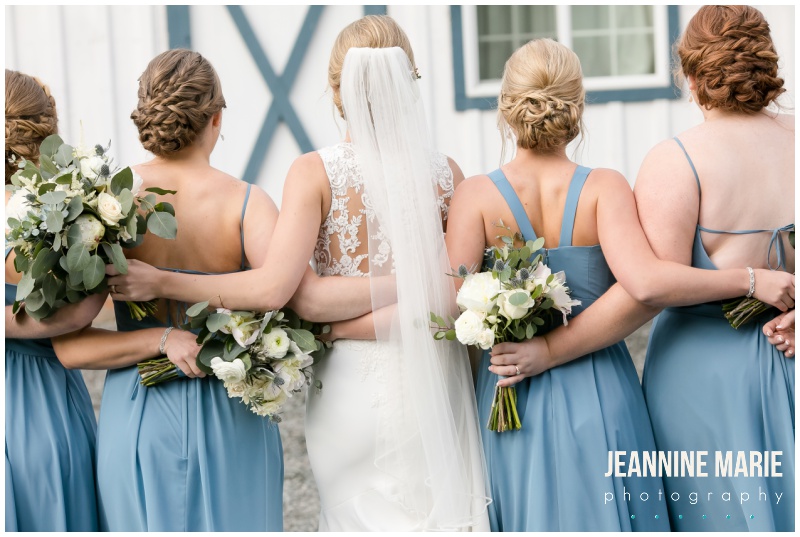 bridesmaids, kennedy blue bridesmaids, blue bridesmaids dresses, bouquets, bride, groom, wedding portraits, Bloom Lake Barn, summer wedding, barn wedding, Minnesota barn wedding, blue wedding, rustic wedding, Minnesota wedding barns, Jeannine Marie Photography, Minnesota wedding photographer, Minneapolis wedding photographer, photographers near me, Saint Paul wedding photographer, wedding photography, barn wedding photographer, Bloom Lake Barn wedding photographer, Minneapolis wedding photography, Minnesota wedding photography, Studio B Floral, Unique Dining Catering, Bread Art, 139 Hair by Heidi, Laura Westrem Artistry, Che Bella Boutique, Kennedy Blue, Kohl's, Rustic Elegance, Ultimate Events, Minneapolis wedding vendors, Minnesota wedding vendors, Twin Cities wedding vendors