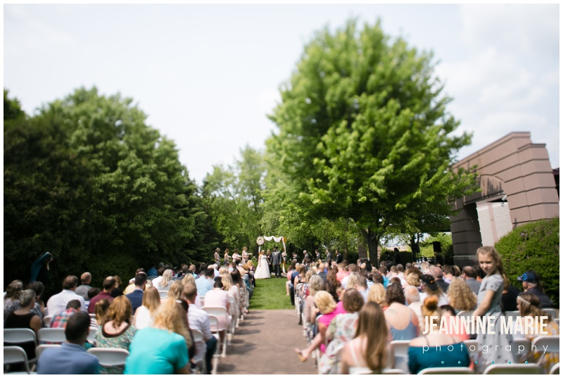 ceremony, outdoor wedding, summer wedding, Courtyards of Andover, Melanie T Moy, Unique Dining Experiences Catering, Buttercream, Instant Request DJ, Mirror Me Perfect, Minnesota Officiants, Amata Salon, Lindsay Dukes Photography, Raffine Bridal, David's Bridal, Men's Wearhouse, Jeannine Marie Photography, Minnesota wedding photographer, Minneapolis wedding photographer, Courtyards of Andover wedding photographer, wedding photography, Minnesota wedding photography, wedding photographers near me, best Minnesota wedding photography, intimate wedding, budget wedding, blush wedding, summer wedding, pink wedding, pink flowers, outdoor wedding ceremony, ballroom wedding, Minnesota wedding venues