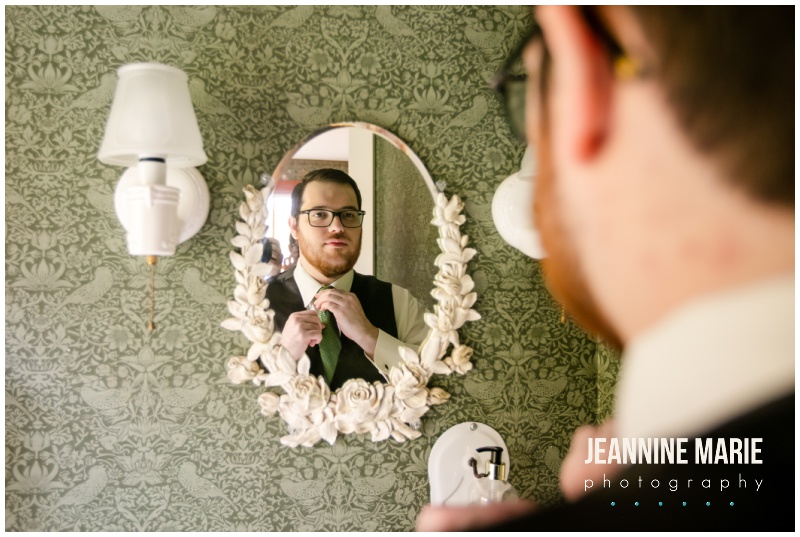 groom, getting ready, mirror, tie, Round Barn Farm, fall wedding, autumn wedding, navy blue wedding, fall wedding floral, warm wedding floral, Jeannine Marie Photography, Ask for the Moon Events, Snowshoe Productions, A'BriTin Catering, Studio B Floral, Vistaprint, Mark Haugen DJ, Warpaint International, Luxe Bridal Couture, Men's Wearhouse, David's Bridal, Classic Cookie Do, Dough Dough, rustic wedding, barn wedding, Minnesota wedding, Minnesota barn wedding, Minnesota wedding photographer, Minneapolis wedding photographer, Saint Paul wedding photographer, midwest wedding photographer, Round Barn Farm wedding photographer