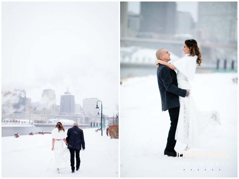 Ramsey County Courthouse, Saint Paul Hotel, St. Paul Grill, winter wedding, courthouse wedding, Twin Cities courthouse wedding, Saint Paul courthouse wedding, winter wedding, winter wedding portraits, Harriet Island, Jeannine Marie Photography, Minnesota wedding photographer, Saint Paul wedding photographer