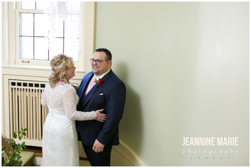 bride, groom, wedding portraits, St. Paul College Club, Valentine's Day wedding, red roses, red roses wedding, Johnson Jewelers, Dorothy Ann Bakery, Rocket man Entertainment, Jeannine Marie Photography, Minnesota wedding photographer, Saint Paul wedding photographer
