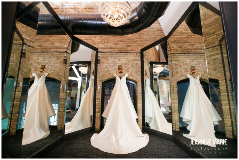 mirrors, wedding gown, wedding dress, indoor wedding, black and hunter green wedding, hunter green wedding, Minneapolis venue, unique Twin Cities wedding venues, The Essence Event Center, Keyed Up Events, Jeannine Marie Photography, Studio B Floral Designs, Epitome Papers, Festivities, Chowgirls Catering, 139 Hair by Heidi, LHN Beauty, The Wedding Shoppe, Wtoo by Watters, The Jeweler Ryan, SuitShop, Jim’s Formalwear, GiftedGroom, Emily Theisen