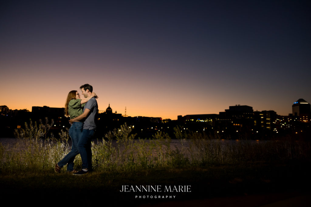 When to take engagement pictures, portrait photographed by Twin Cities photographer Jeannine Marie Photography