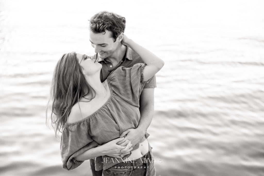When to take engagement pictures, portrait photographed by West Saint Paul photographer Jeannine Marie Photography