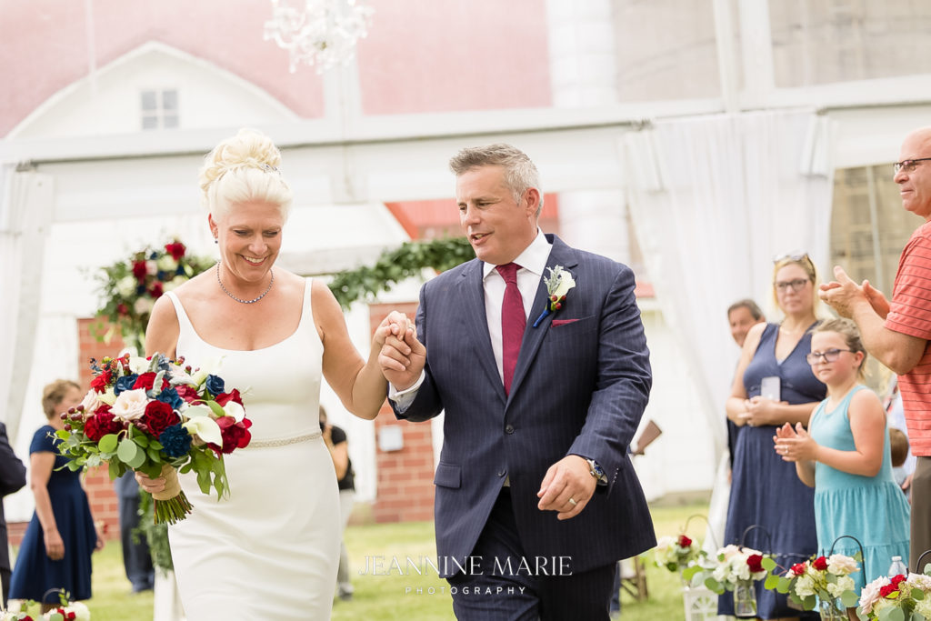 Portrait of bride and groom at Country wedding photographed by Twin cities photographer Jeannine Marie Photography