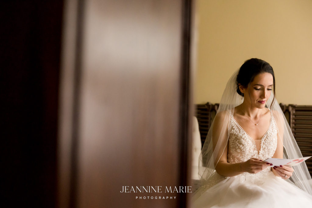 portrait of bride in duluth wedding minnesota by photographer Jeannine Marie Photography