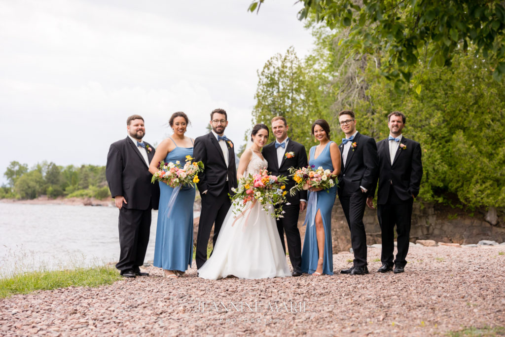 portrait of wedding part in duluth photographed by photographer Jeannine Marie Photography
