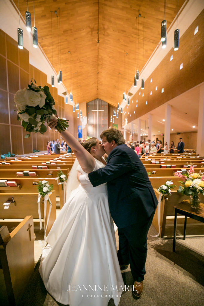 Church wedding ideas photographed by Saint Paul photographer Jeannine Marie Photography